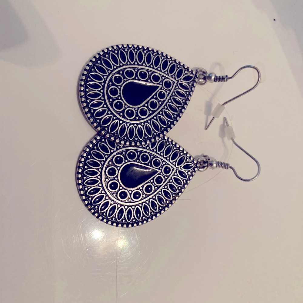 Beautiful silver earrings